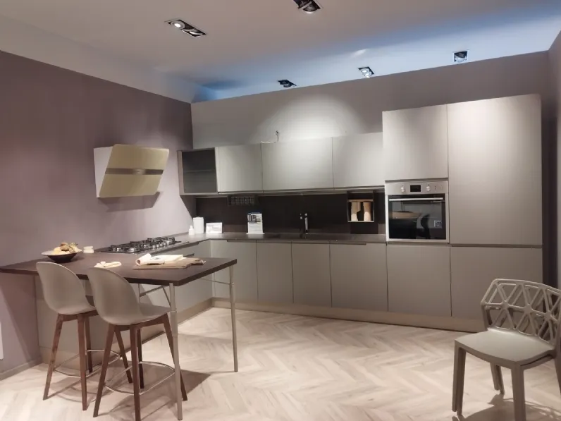 Cucina ad angolo design grigio Stosa Karma a soli 8300