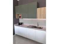 Cucina Time moderna bianca Gentili group con penisola scontata 40%