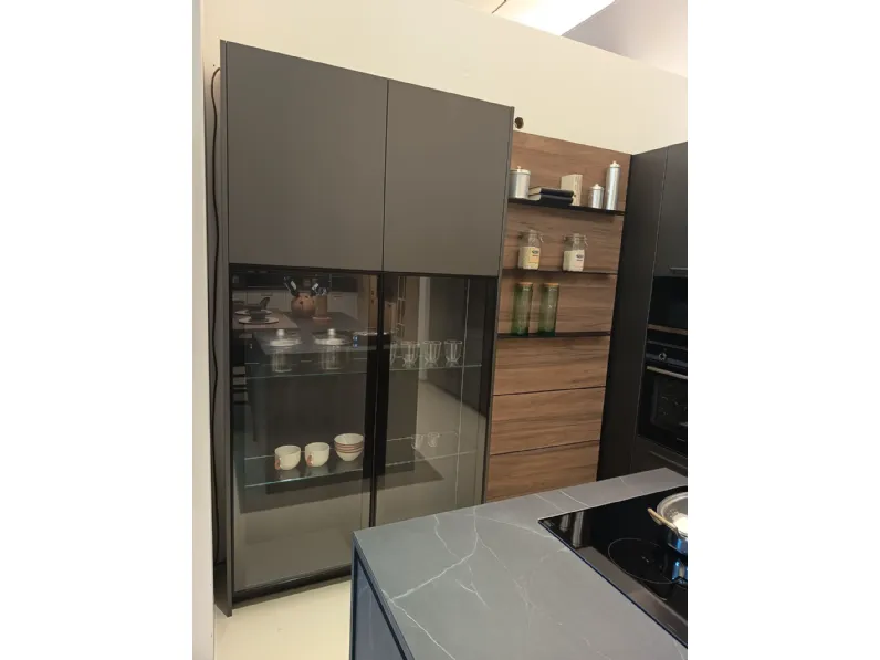 Cucina a PREZZI OUTLET in laminato materico Arredo3 -40%