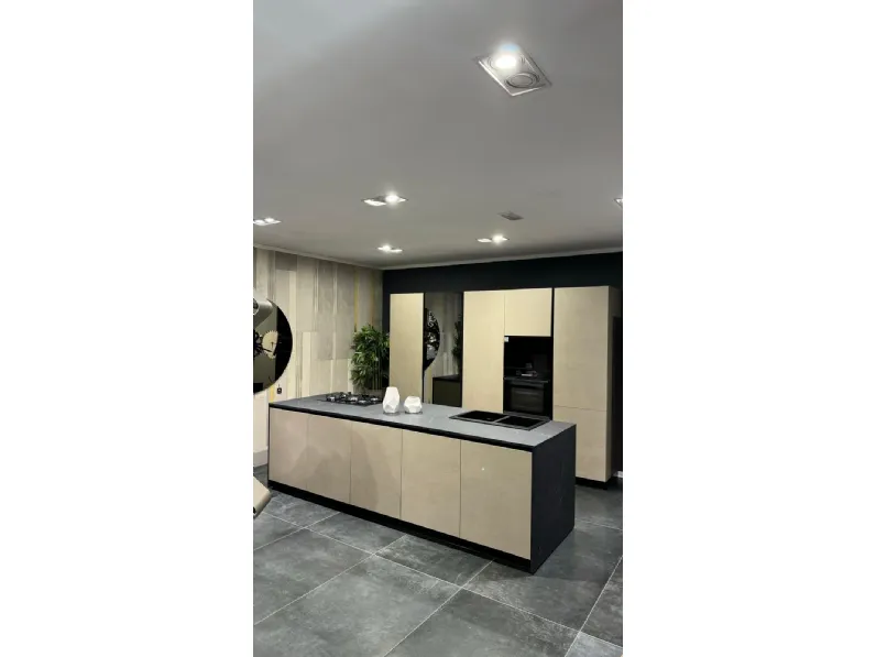 Cucina con isola Binova Bluna SCONTATA 56%