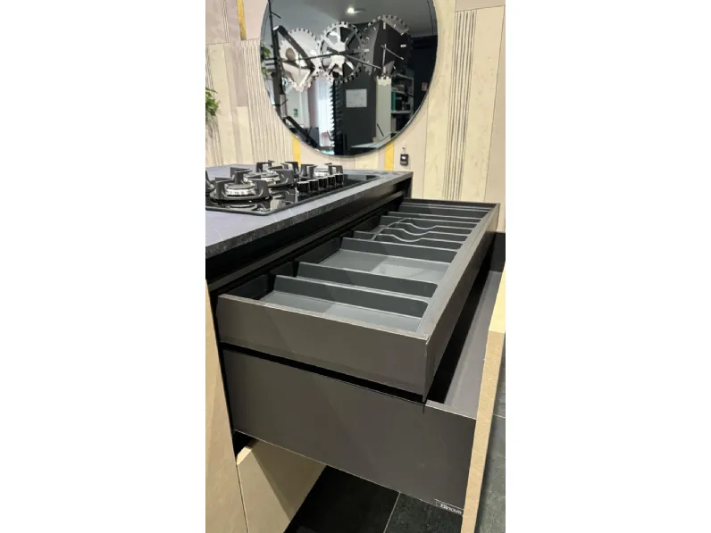Cucina con isola Binova Bluna SCONTATA 56%