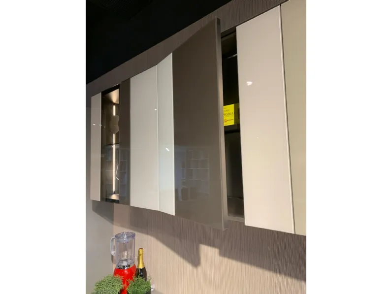 Cucina Now 36e8 design tortora Lago lineare scontata 46%
