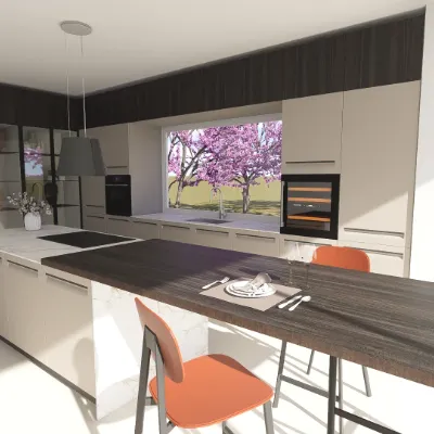 Cucina tekna composizione 4 di Arredo3 scontata -40%