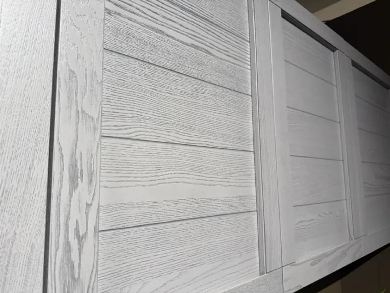 Cucina Mobilturi moderna ad angolo tortora in legno Elsa 