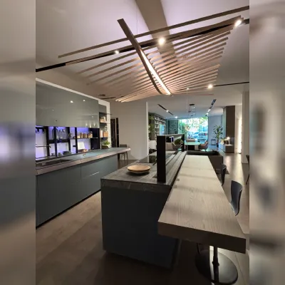 Cucina Valcucine design con isola altri colori in vetro Cucina valcucine genius loci in vitrum 