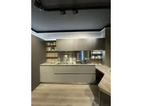 Cucina antracite design con penisola Start time Veneta cucine a soli 9792