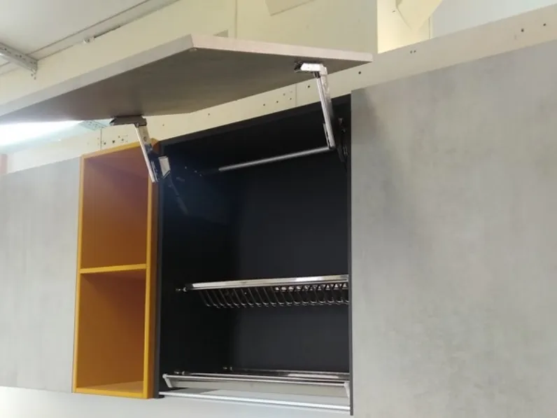 Cucina Venezia moderna rovere chiaro ad angolo Giannei