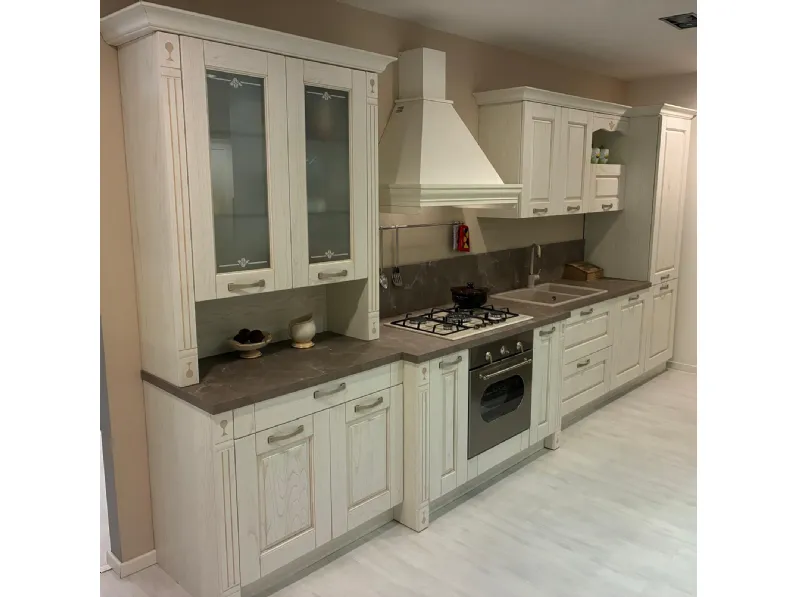 Cucina country lineare Verona Arredo3 a prezzo scontato