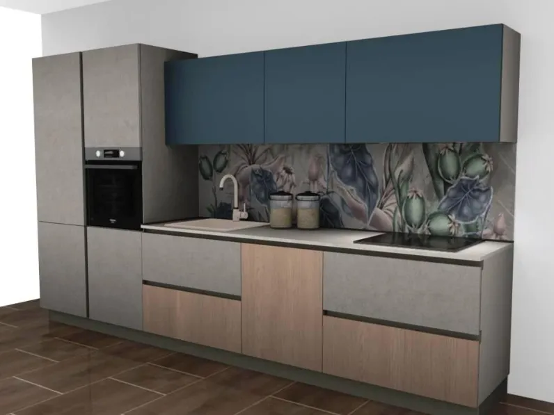 Cucina altri colori moderna lineare Young lineare Stosa scontata