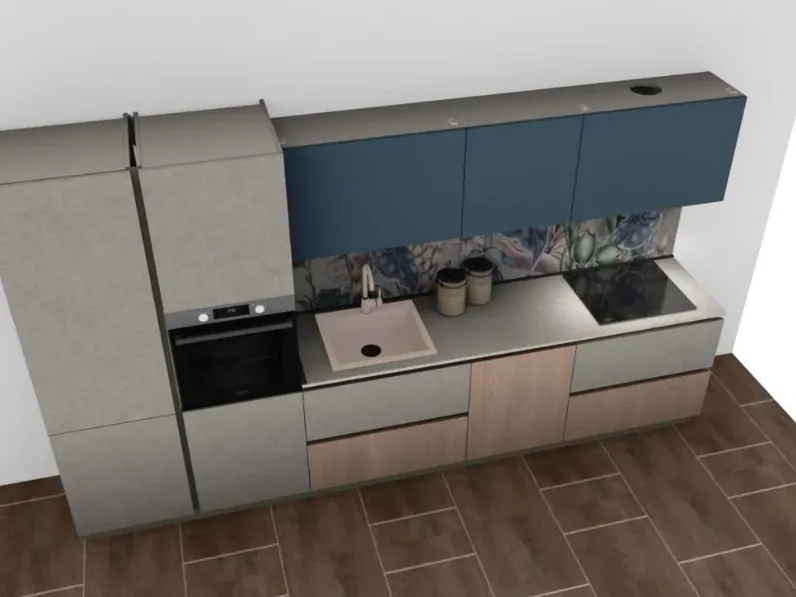 Cucina altri colori moderna lineare Young lineare Stosa scontata