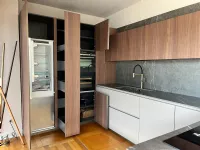 Cucina tortora moderna con penisola Zampieri cucine Segni up a soli 26900