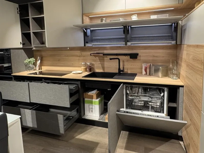 Cucina ad angolo Mobilturi Zen SCONTATA 54%