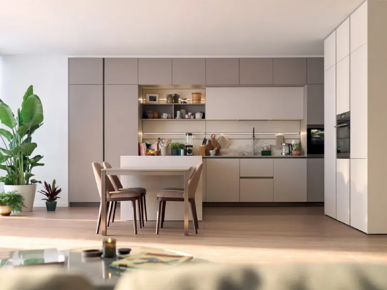 Scopri la cucina Lounge 01 di Veneta Cucine in OFFERTA OUTLET 