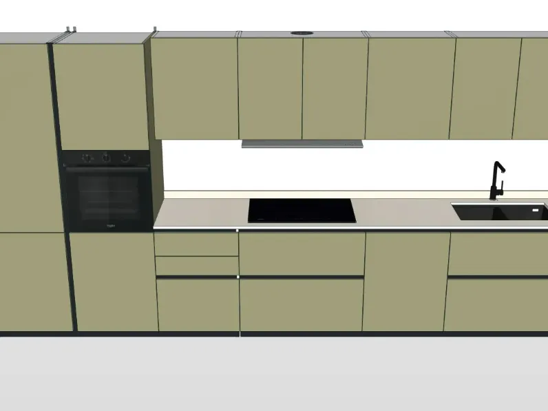 Scopri la cucina Lounge 01 di Veneta Cucine in OFFERTA OUTLET 