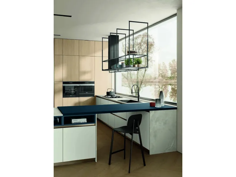 Scopri la cucina Lungomare compo 10 di Colombini casa in OFFERTA OUTLET 