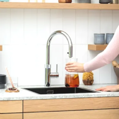 Richiedi il prezzo: cucina grigia moderna Sistema quooker di Artigianale in Offerta Outlet 
