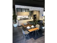 Cucina Lube cucine design lineare grigio in legno Clover 