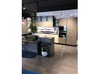 Cucina Lube cucine design lineare grigio in legno Clover 