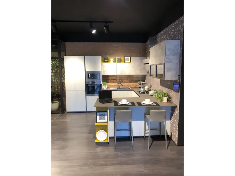 Cucina Immagina lux  moderna altri colori Lube cucine ad angolo scontata 66%