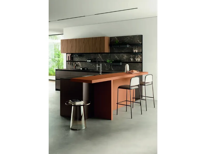 Richiedi il prezzo: cucina altri colori moderna Pratica compo.01 di Colombini casa in Offerta Outlet 