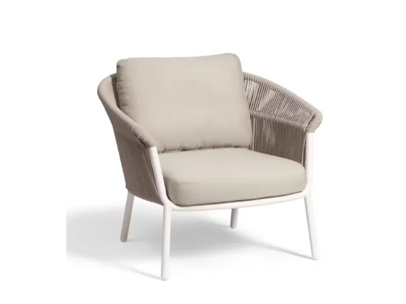 Divano per l'esterno Md work modello Set lak bianco/beige SCONTATO