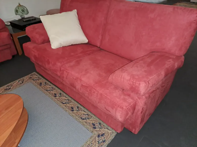 Divano Bellini microfibra in poliuretano  Artigianale a prezzo Outlet