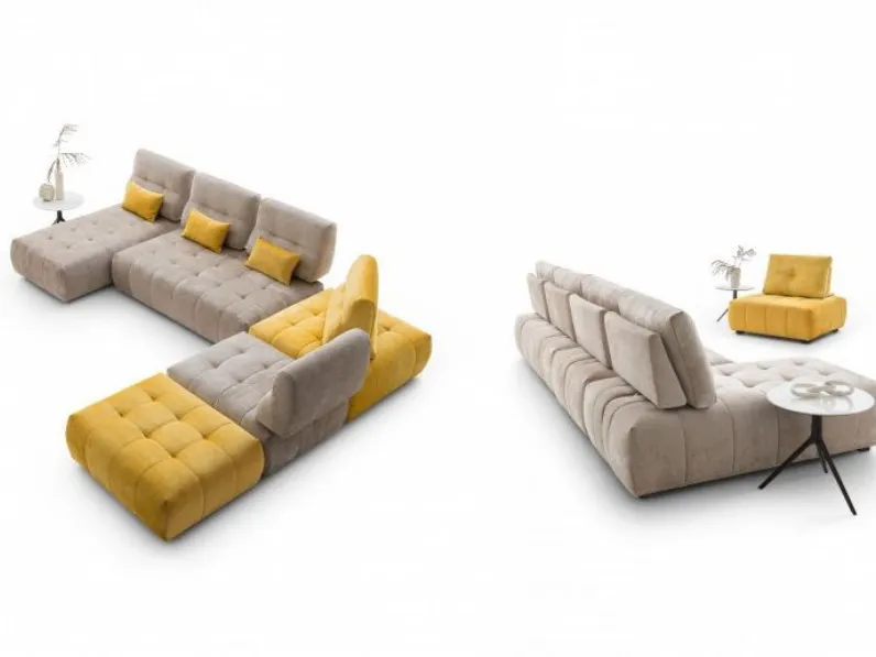 Divano Con penisola modello Byron di Le comfort a prezzi outlet