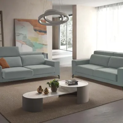Divano Amy 209 x 136 tessuto in poliuretano  Excò in Offerta Outlet