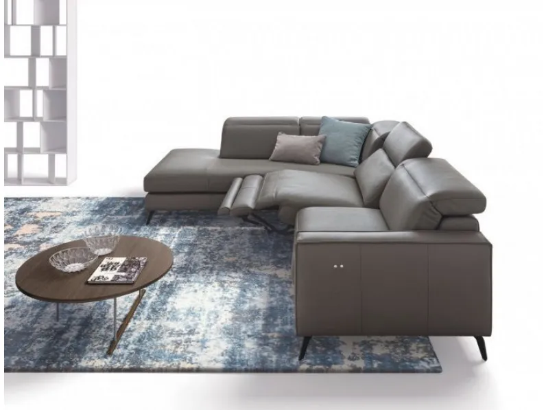 Divano in Pelle stile moderno modello Christopher scontato - 35%