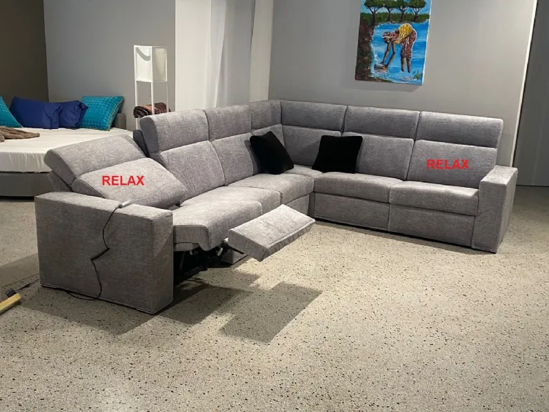Divano Angolare Divano con relax doppio ad angolo Md work a 3420 Euro