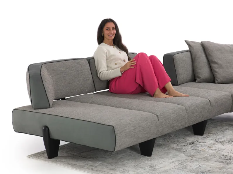 Divano Angolare Leyton outlet di Diotti.com a prezzo ribassato
