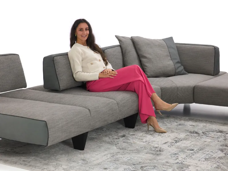 Divano Angolare Leyton outlet di Diotti.com a prezzo ribassato