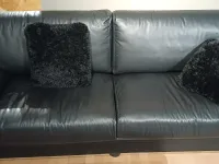 Divano Diva pelle in poliuretano  Artigianale in Offerta Outlet