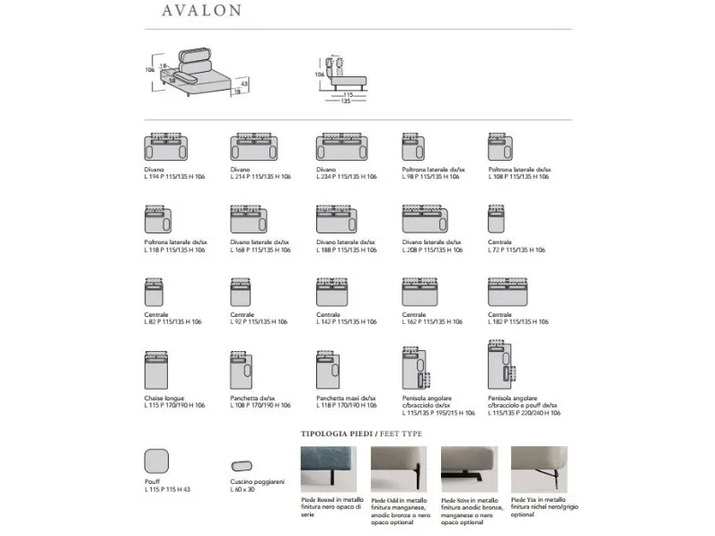 Divano Avalon Samoa: con uno SCONTO ESCLUSIVO del 35%
