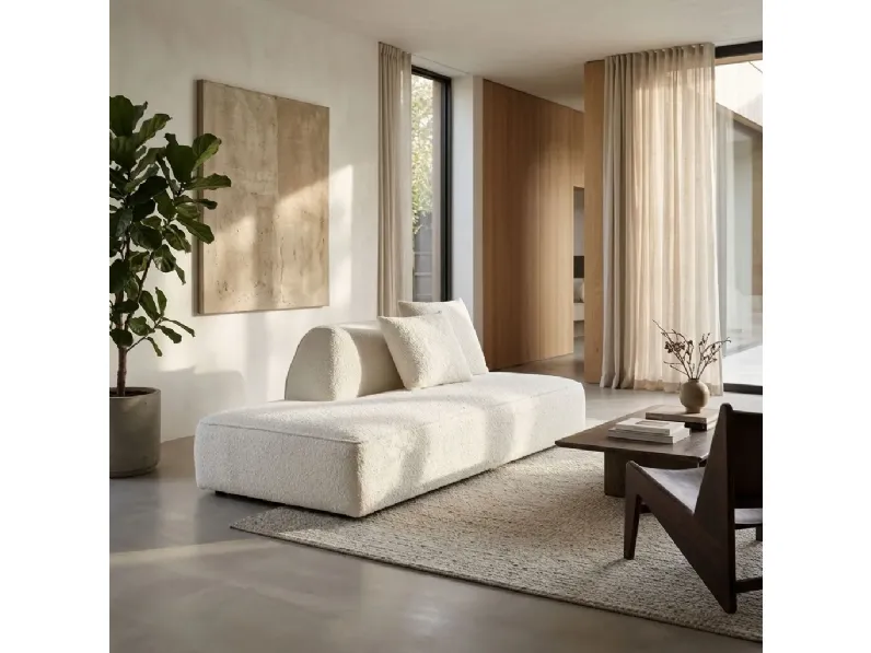 Divano Boucle luxury tessuto in poliuretano  Collezione esclusiva a prezzo Outlet