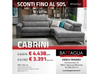 Divano Cabrini in Tessuto Franco ferri a prezzo scontato