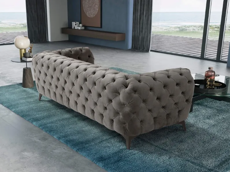 Lineare Divano chesterfield elegant Artigianale a PREZZO OUTLET scontato del 31%