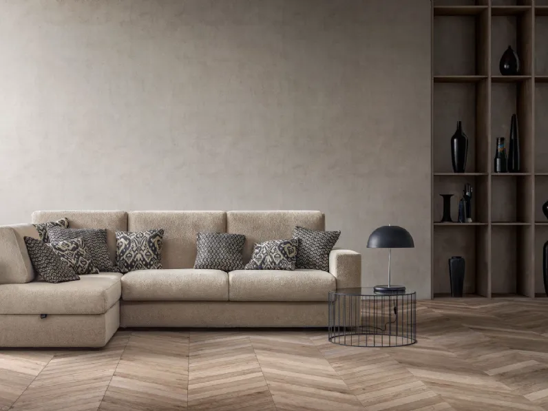 Divano Cliff tessuto in poliuretano  Samoa in Offerta Outlet