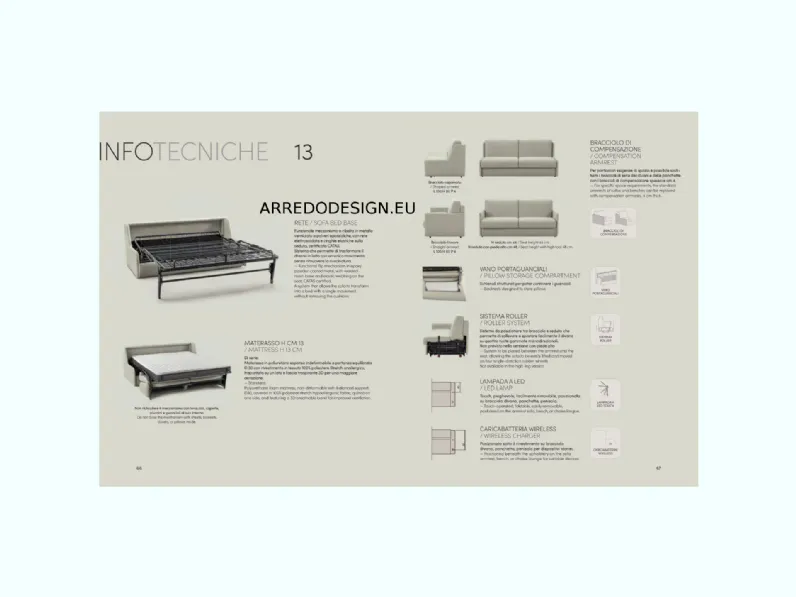 Divano Cliff tessuto in poliuretano  Samoa in Offerta Outlet
