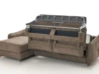 Divano letto matera con penisola Hopplà in OFFERTA - 40%