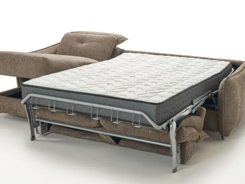 Divano letto matera con penisola Hopplà in OFFERTA - 40%