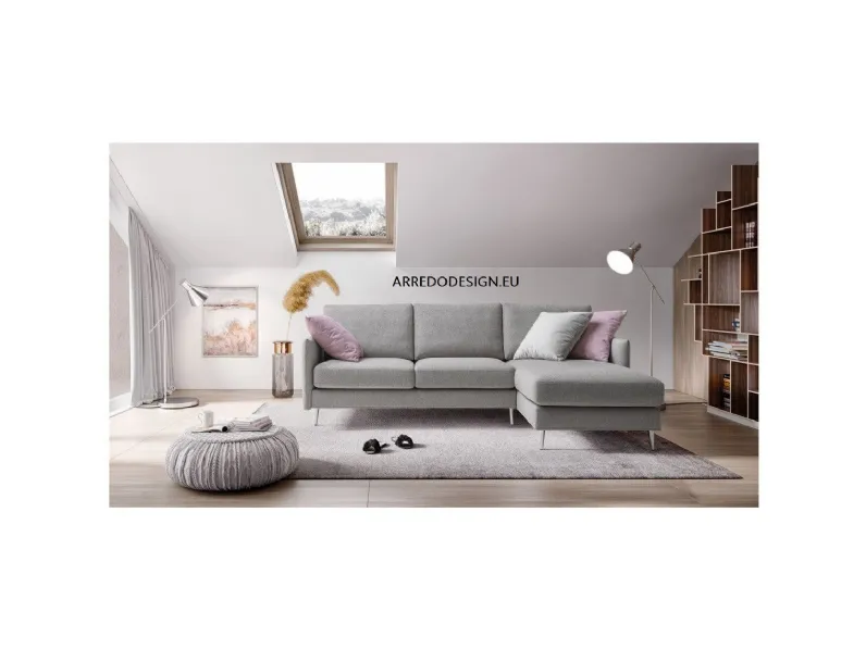 Divano con penisola Mimas * Le comfort in Offerta Outlet