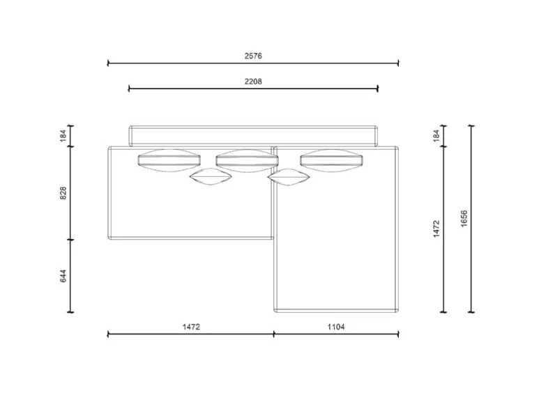 Divano Con penisola Air sofa Design SCONTATO a prezzo riservato 