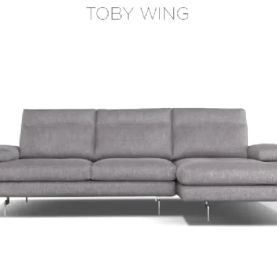 Divano Toby wing tessuto in poliuretano  Calia a prezzo scontato
