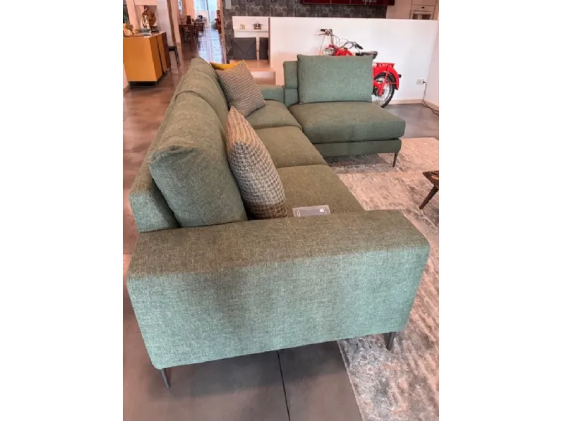 Divano Silver tessuto in misto piuma  Biba salotti in Offerta Outlet