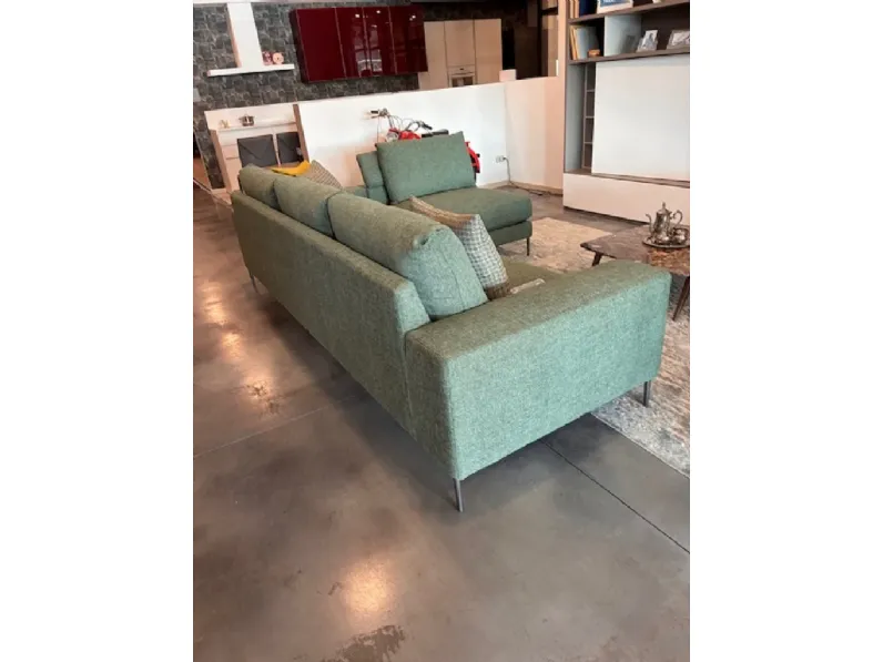 Divano Silver tessuto in misto piuma  Biba salotti in Offerta Outlet