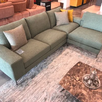 Divano Silver tessuto in misto piuma  Biba salotti in Offerta Outlet