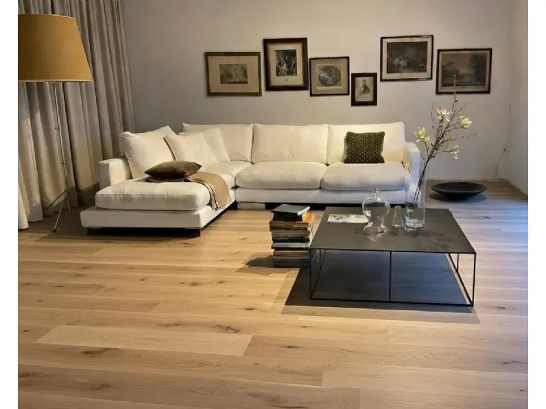 Divano Simposio divano ad angolo con chaise longue in Tessuto sfoderabile  di Dhome scontato 40%