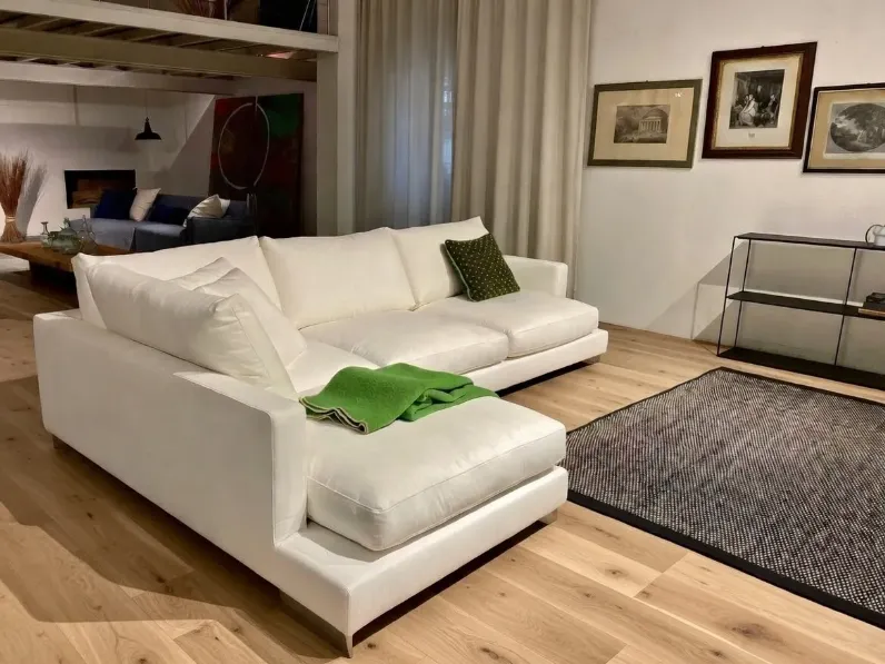 Divano Simposio divano ad angolo con chaise longue in Tessuto sfoderabile  di Dhome scontato 40%