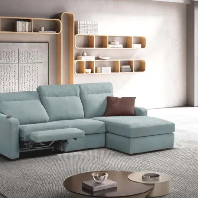 Divano Con penisola modello Delon 241 x 155 di Excò a prezzi outlet